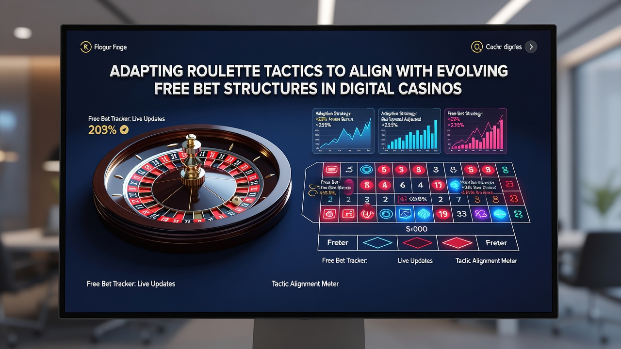Player interface showing roulette betting grid with overlaid free bet balance and wagering requirement tracker