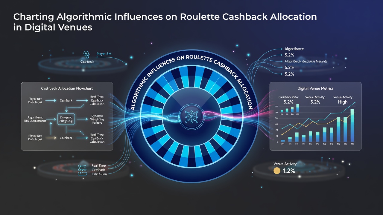 Visual representation of algorithmic data flows influencing roulette cashback allocation in digital casino platforms