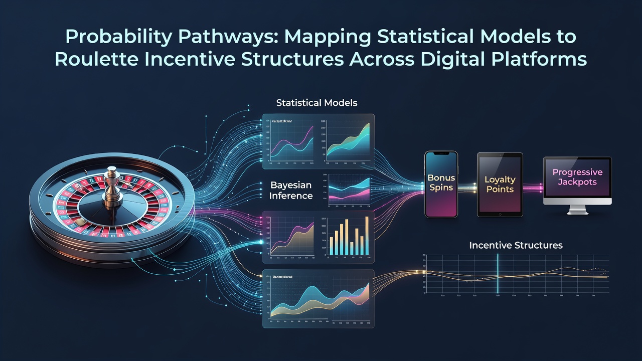 Statistical mapping of roulette wheel probabilities overlaid with digital platform incentive layers