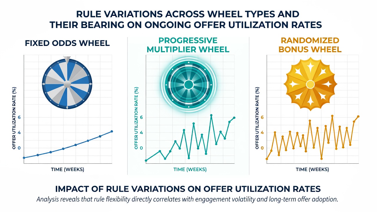 Chart displaying bonus utilization percentages across different roulette wheel types from 2025-2026 operator data