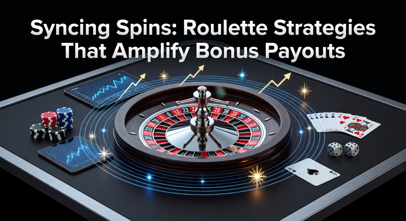 Vibrant roulette wheel spinning under casino lights with overlaid bonus icons highlighting payout multipliers