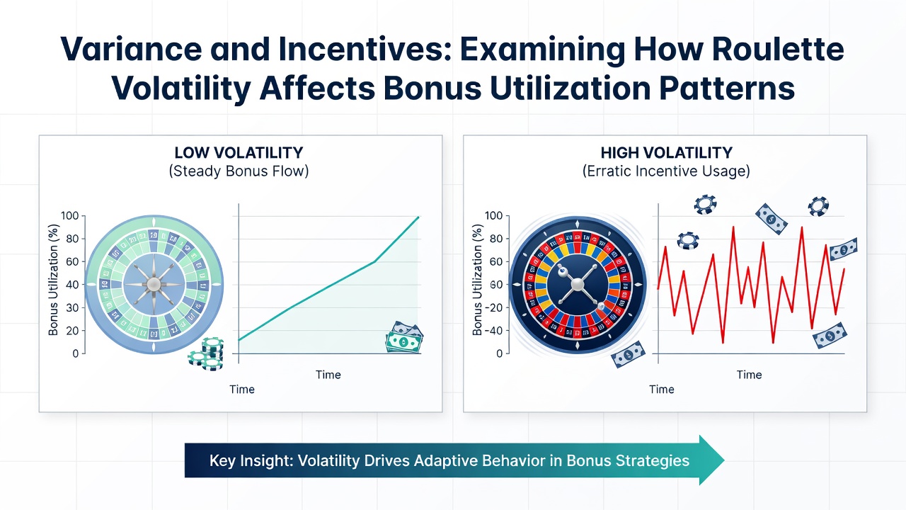 Roulette wheel displaying volatility metrics and bonus indicators